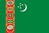 2 x Aufkleber Flagge Turkmenistan 8 x 5 cm Sticker Flagge Fahne Carsticker