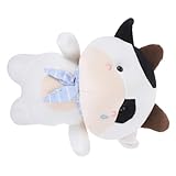 DIKACA Kuscheltiere für Mädchen Ausgestopfte Plüschpuppe Entzückendes Plüsch Kuh Spielzeug Plüsch Kuh Stofftier Kuh Form Stofftierspielzeug Stofftier für Mädchen Puppe Kuhförmige Puppe