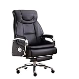 KFHJSNN Ergonomischer Bürostuhl, Chefbürostuhl aus echtem Leder, Bequeme Computer-Büro-Rückenlehne, Verstellbarer Chefbüro-ergonomischer Lift-Drehstuhl, interessant Prosperous