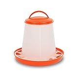 Quailzz Futterautomat 1kg - orange - Wachteln Hühner Geflügel Enten Gänse Fasane