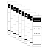 50 Stück rücken Einstecken Breit, rückenschild Selbstklebend,Etiketten Schmale,Für schmale I Aufkleber für die Rückseite von (A)