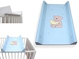 Wickeltisch Wickelbrett Wickelplatte Wickeltischauflage 80x50 cm Phthalatfrei blau