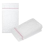 QUARKZMAN Selbstversiegelende Luftpolsterfolien Beutel Polsterbeutel 12 + 3 x 8 cm Doppelwandige Verdickung Stoßfestes Schaumstoff Schutz Für Umzug Versand Lagerung (Packung mit 100, Klar)