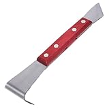 Ciieeo Rindenschaber Baumrindenschneider Stahl Handgeschmiedet Ergonomischer Holzgriff Gartengerät für Obstbaumpflege und Schnittarbeiten Zufällige Farbe