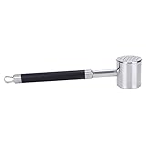 Kelepu Doppelseitiger Fleischklopferhammer aus Edelstahl zum Zartmachen von Steak, Hähnchen und Schweinefleisch