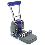 Rapesco 0247 ECO P1100 2-Fach Registraturlocher, 100 Blatt Stanzkapazität, Schwarz/Lila