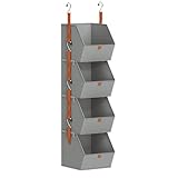 Schrank-Organizer und Aufbewahrungslösungen | Organizer für Schlafzimmer-Schrank mit 4 Ebenen – Aufbewahrungslösung für Wäsche und Waschtische