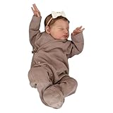 Raypontia Wiedergeborene Schlafpuppe, 19 Zoll schlafende realistische wiedergeborene Neugeborene Puppen Silikon, Neugeborene Neugeborene Mädchenpuppe, realistisches neugeborenes wiedergeborenes