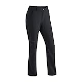 Maier Sports Helga, Warme Damen Wanderhose, Wasserabweisende Outdoorhose für Trekking und Hiking, PFC-frei, mSTRETCH pro 2 & Dryprotec-Technologie, Schwarz, 38 (W29/L31)