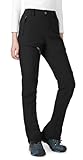 Wespornow Damen Wanderhose Wasserdicht Thermohose Gefüttert Outdoorhose Softshellhose Skihose Warm Ski Pants Women Schneehose Kletterhose Jagdhose Trekkinghose Winter Regenhose（Schwarz,L）