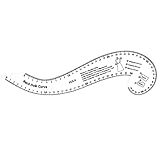 Gebogenes französisches Lineal, Komma-Form, gebogenes Lineal, klares Acryl, Quilt-Lineal für Modedesign, Kleidung, Musterherstellung