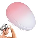 Entwirrende Bürste, Massagebürste ohne Ziehen, glatter Friseurkamm in Eiform, Toilettenbürste für Männer und Frauen, Toilettenzubehör für Salon Home Spa Center Aakoma