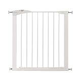 Munchkin Türgitter für Babys, ausziehbares Türschutzgitter & Treppenschutz zum Klemmen, ideal für Kinder und Haustiere, ohne Bohren, 76-82 cm, Weiß