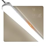 buling Feuchtraumleuchte LED 60CM, 18W 2250LM Röhre Lampe, Verknüpfbar Wannenleuchte IP65 Wasserfest Leuchtstoffröhre Leuchte für Büro Keller Garage, Neutralweiß 4000K