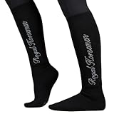 Royal Horsemen Reitsocken Damen & Mädchen, AllBlack Gr. 35-38