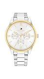 Tommy Hilfiger Multi Zifferblatt Quarz Uhr für Damen mit Silbernes Edelstahlarmband - 1782744