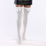 Boland - Strümpfe mit Schleife, Overknees, dehnbare Socken, Accessoire, Karneval, Kostüm, Mottoparty