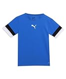 PUMA Unisex Kinder Teamrise Jersey Jr Shirt, Electric Blue Lemonade-puma Black-puma White, 116 EU