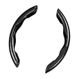 LIFUYI 2 Stück Lenkradbezug Auto für Seat Leon ST 3 (III) 5F Facelift I 2017-2020,Anti Rutsch Lenkradabdeckung Griff Kohlefaser Lenkradschoner Auto Innenraum