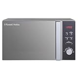 Russell Hobbs RHM2076S Freistehende kompakte Mikrowelle, 800 W, 20 L, Silberfarben