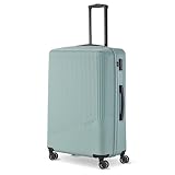 Travelite 4-Rad Hartschalenkoffer groß 96 Liter, Gepäck Serie Bali: ABS Hartschalen Trolley mit TSA Kombinationsschloss, 77 cm