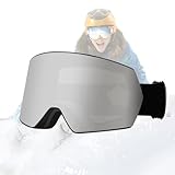 Anti-Beschlag-Skibrille für Herren und Jugendliche - Doppelschichtige Snowboardbrille | Winddichte Schneebrille mit fortschrittlichem Doppellinsen-Design zum Schutz vor Wind & Stößen