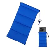 Ruvan Thermo Handyhülle, Daunen Baumwolle Warme Handyhülle, Verhindert Einfrieren und Überhitzen, Kompatibel mit den meisten Smartphones, für Outdoor Camping Wandern Skifahren (Blue)