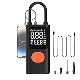 Tragbarer Reifenfüller - Luftpumpe für Auto | Reifenfüller mit digitalem Manometer und wiederaufladbarem Licht für LKW-Reparatur, Motorrad, Fahrrad, Sport, Reisen, Outdoor, Camping und Nachtzeit