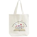 MEJOSER Jutebeutel Geschenke für Leseratten Buchliebhaber Lesen Buch Zubehör Büchertasche Stoffbeutel Stofftasche Einkaufstasche Tote Bag Geschenke für Frauen Book Lovers