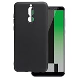 OAGELIM Hülle kompatibel mit Huawei Mate 10 Lite Case Stoßfeste TPU Weiche Flexible Schützende Handyhülle mit Kratzfestigkeit und Militärischer Fallschutz (Schwarz)