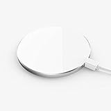 Lacoquefrancaise Induktionsladegerät kompatibel mit iPhone X/XS – Weiß mit silberfarbenem Rand