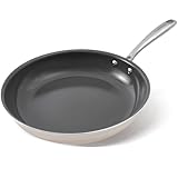 Cookersway Keramik-Spitzlöffel aus Keramik, 24cm Antihaft Eierpfannen für das Kochen, frei von PFOA, PTFE und PFAS, kompatibel mit Induktion, Ofen- und Spülmaschinengefährt