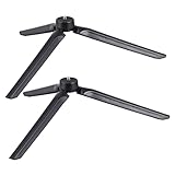 HOMSFOU 2St Projektorhalterung handyhalterung Tripod Mobile Phone Stand Dreibeinstativ Handy standfuß Kamera Videostativ Clip Tischstativ zusammenklappbares Broadcast-Stativ Bauch Black