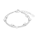 s.Oliver Armband Edelstahl Mädchen Kinder Armschmuck, 14+2 cm, Silber, Kommt in Schmuck Geschenk Box