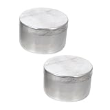 SHINEOFI 2 Stück Aluminium Wiegedose Leere Wägebehälter für Bodenproben Labor Wägeschalen Kompakte Probenboxen für Universität Forschung und Unterricht