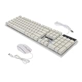 GAROZATION Gamer Und Mechanische Tastatur Kombination Mit LED Hintergrundbeleuchtung Ergonomisches USB Gaming Keyboard Und Gaming Set Für Optimale Spielerfahrung
