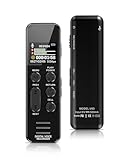 64GB Diktiergerät Professionelles, XIXITPY Aufnahmegerät mit 60 Stunden Daueraufzeichnung und DSP-Rauschunterdrückung, 3072kbps Voice Recorder für Vorlesungen Meetings Klassen Interviews