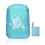 Regenschutz Rucksack, 35L Regenschutz Schulranzen, Reflektierender Rucksack Überzug Wasserdicht, Regenüberzug Rucksack, Reflektor Rucksack Cover, Backpack Rain Cover für Jungen Mädchen Schulanfänger