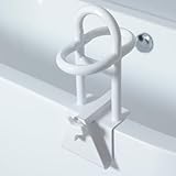 Anccomp Safety Rail Dreifach-Griff Einstellbar Einstiegshilfe Badewanne Verstellbar 7.5-17 cm, Badewannengriff Senioren, Badewannengriff Ohne Bohren, Haltegriff Badewanne Wanddicke ≥7,5 cm !!
