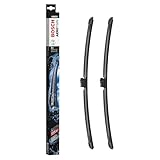 Bosch Aerotwin A843S Front-Scheibenwischer - Set mit 2 Ersatz-Scheibenwischern und vormontiertem Adapter - 2 Wischblätter, 550 mm und 550 mm