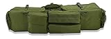 BLUEZY Gewehrtasche Langwaffen, Rifle Case Futteral, Gepolsterte Gewehrkoffer, Wasserdicht Taktische Gewehrtasche, für Luftgewehr, Flinte, Waffenkoffer für die Jagd Green