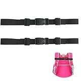 2 Stk Verstellbarer Brustgurt Rucksack,Brustgurt Rucksack Kinder,Nylon Brustgurt mit Schnalle,Rucksackgurt Wandern Allzweck Gurt Schnellverschluss Zubehör Schnallen für Schulrucksack Außerhalb (B)