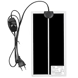 Heizmatte Terrarium, 7W einstellbar Reptile Wärmekissen mit Temperaturregelung, Reptilien Heizmatte, Heizmatte unter Terrarium, Wärmematte Terrarium, Heizmatten für Reptilien Schildkröte, Schlangen