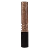 ANKROYU Tibetischer Buddhismus Holzschlägel, Schlagstock, handgefertigt, Mahagoni-Klangschale, Schlägel, Mehrzweck-Schlagzeug mit Schaffell umwickelt, für Meditation, Yoga, Gesang,
