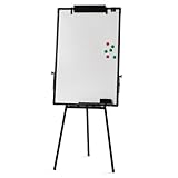 Magnetisches Whiteboard mit Ständer,91X61cm Flipchart-Staffelei Höhenverstellbar,l für Unternehmen, Büros, Schulen,zum Anbringen von Mitteilungen, Notizen, Plänen, Präsentationen, Schulungen