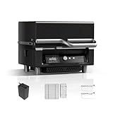 ASMOKE Essential Tragbarer Holzpellet-Grill und Smoker mit 12,7 cm (5 Zoll) LCD-Bildschirm, Wi-Fi-Smart-Steuerung, ASCA-Technologie, 271 m² Kochbereich, 8H Akku, geeignet für Grill, Wohnmobil, Camping