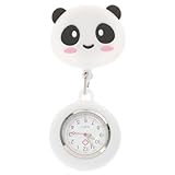 PACKOVE Stretchbare Krankenschwesteruhr mit Pandamotiv Medizinische Taschenuhr zum Anhängen Flexibel Dehnbar Klare Anzeige Sicherer Silikonüberzug für Pflegekräfte und Ärzte