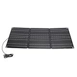 Hamwesh Tragbares Solarpanel, 100 W, Faltbar, ETFE, Hocheffizient, Kompakt, Leicht, Solarladegerät, Wasserdicht, Staubdicht, Hochtemperaturbeständiges Solarpanel-Set mit Dual-USB-Typ-C