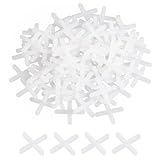 JCKD 500 Stück Weiß Fliesenkreuze, 2mm Kunststoff Fugenkreuze, Fliesen Abstandshalter, Fugenkreuz für Genaue Positionierung, Abstandhalter Fliesenfugen, Fliesenverlegehilfe, für Wand, Bodenfliesen
