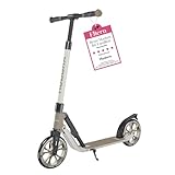 HUDORA BigWheel® 205 Advanced Scooter - Komfortabler Aluminium-Roller für bis zu 100kg - Höhenverstellbarer & zusammenklappbarer Tretroller - Kick-Scooter für Kinder/Jugendliche & Erwachsene